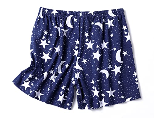 Image of ENJOYNIGHT Women Pajama Shorts Cotton Lounge Bottoms Sleep Shorts with Drawstring & Pockets