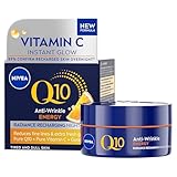 NIVEA Q10 Anti-Wrinkle Energy Radiance Boost Night Cream, Rich Night Cream with Vitamin C, 50ml, Packaging may vary