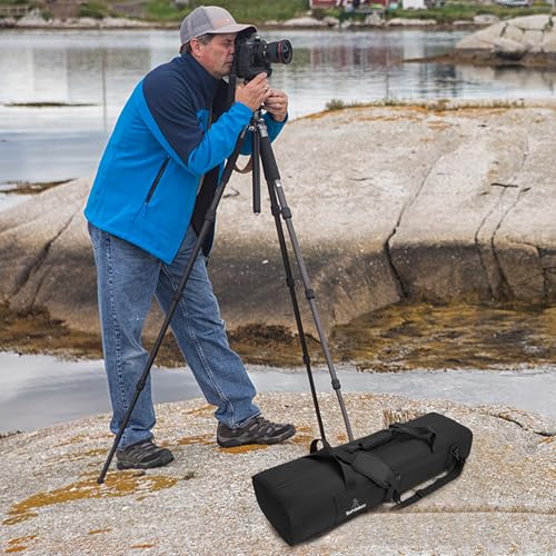 Toribio 35.4 Inch Tripod Carrying Case, Single Compartment Bag With Adjustable Shoulder Strap And Handle, For Speaker Stands thumb #4