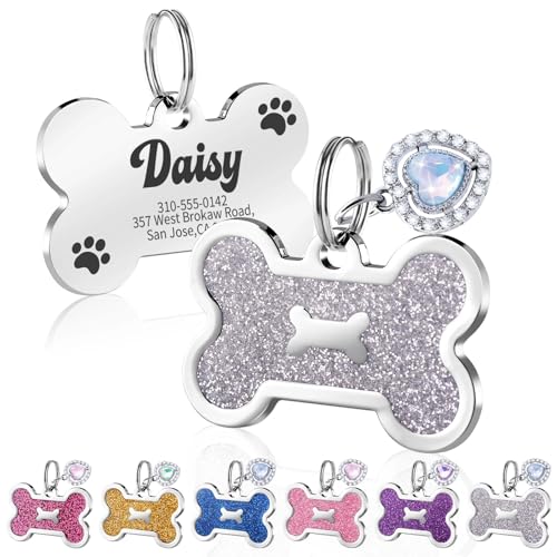 DearKeeps Dog Tags Personalized for Pets, Personalized Dog