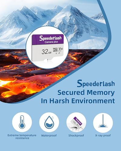 Image of Speederlash Micro SDHC Memory Card 32GB 2Pack, 90MB /s, U1, A1, with Adapter