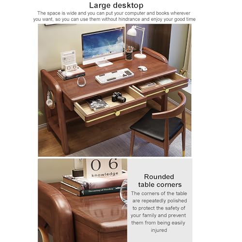 Table PC gain de place avec tiroirs pour organiser un petit espace