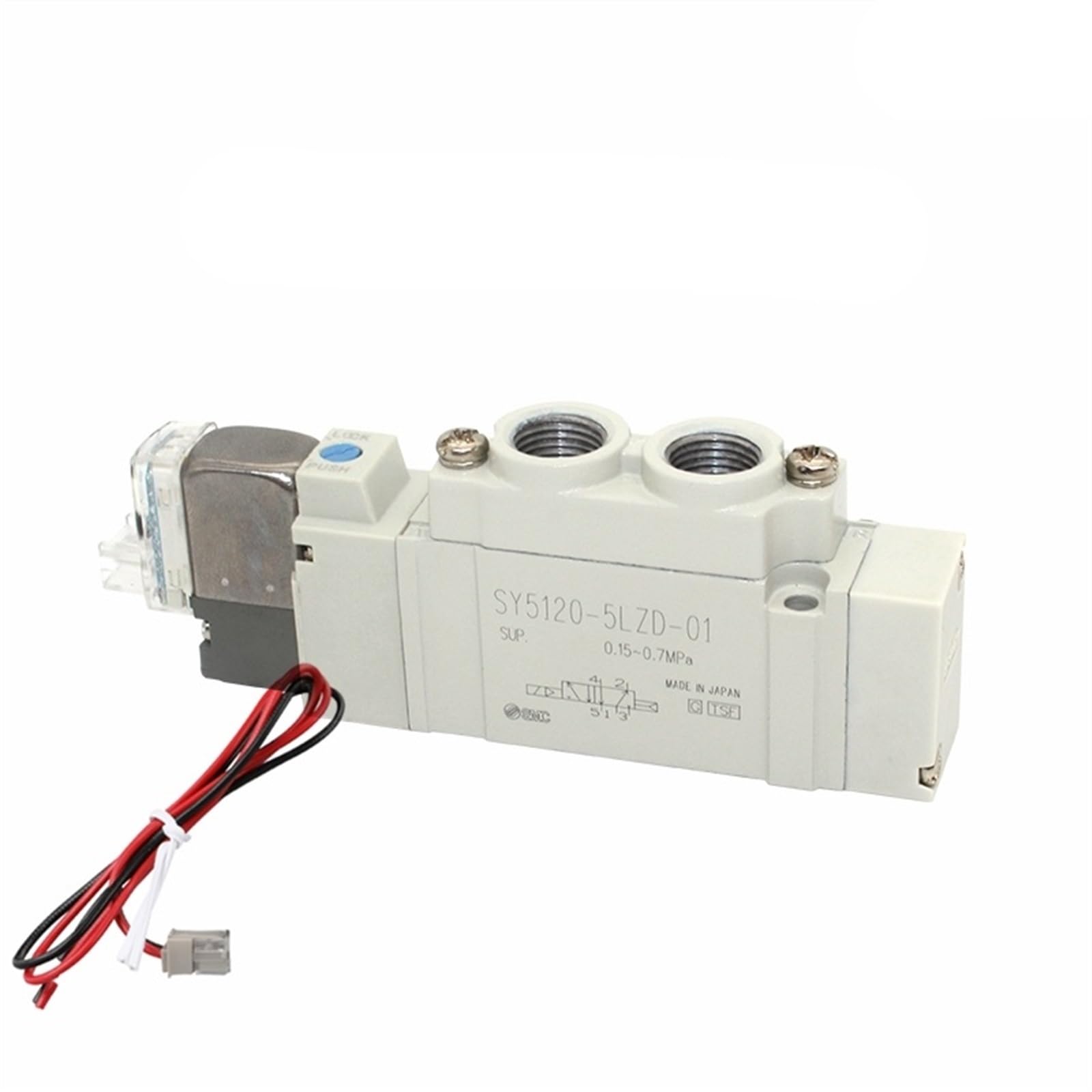 Vanne pneumatique SY9120-5DZD-03 pour réparer circuit air comprimé DC24V