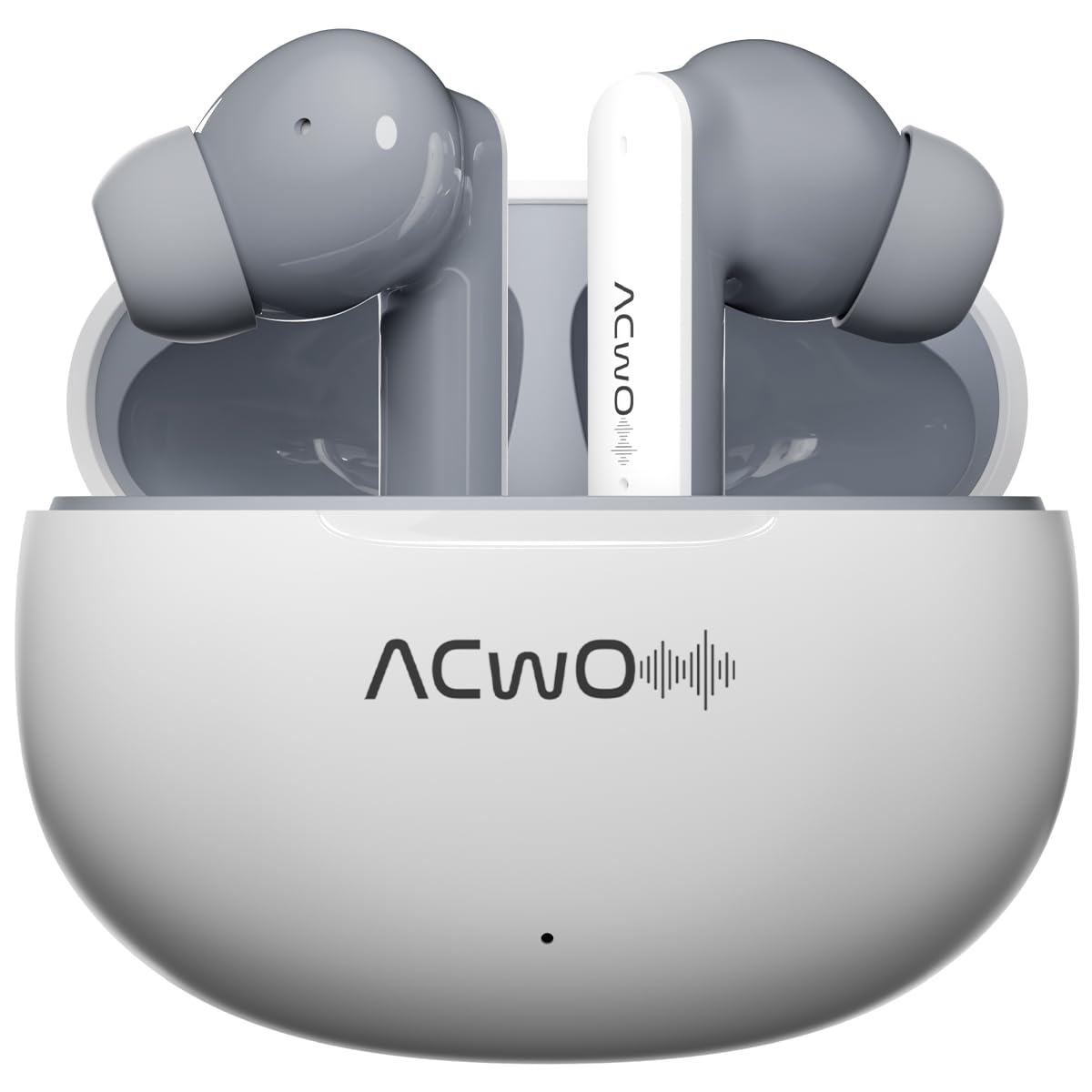 ACwO DwOTS 121 Wireless Earbuds | 55Hrs Playtime | Quad Mics with ENC | 3 Preset EQ Modes | Supreme Bass & High-Fidelity Acoustics | Bluetooth V5.4 – 10mins Charge = 120mins Playtime (Ash White)-picture-16