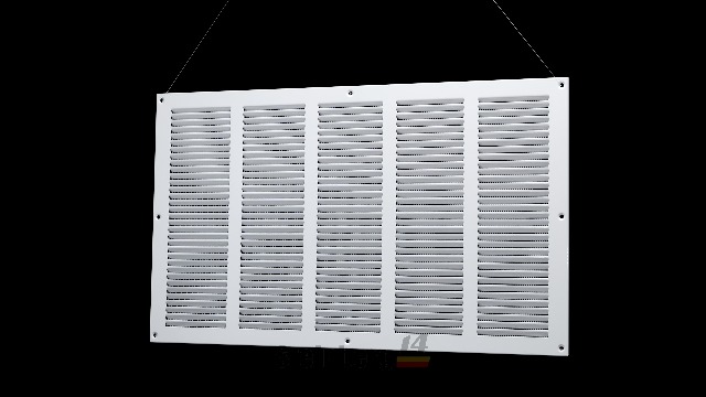 Griglia Di Ventilazione In Alluminio Perforato Con Rete 30 X 30 Cm - Foto 2