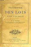  PHILOSOPHIE DES LOIS AU POINT DE VUE CHRETIEN