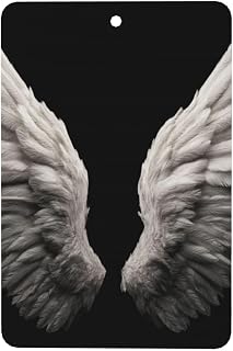 White Angel Wings Car Air Fresheners 4 Pcs Hanging Scented Cards Fragrance Scented Cards For Car Aromatherapy Tablets