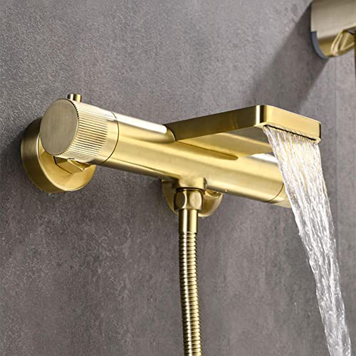 Mitigeur thermostatique de douche bain cascade chrome 3 modes robinets - 2