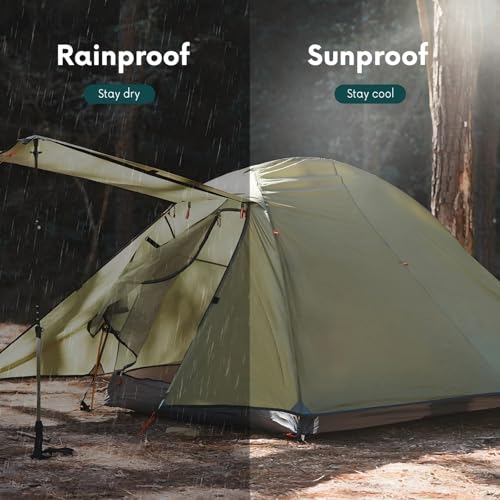 Carpa ultraligera impermeable 2 personas para camping miniatura 4