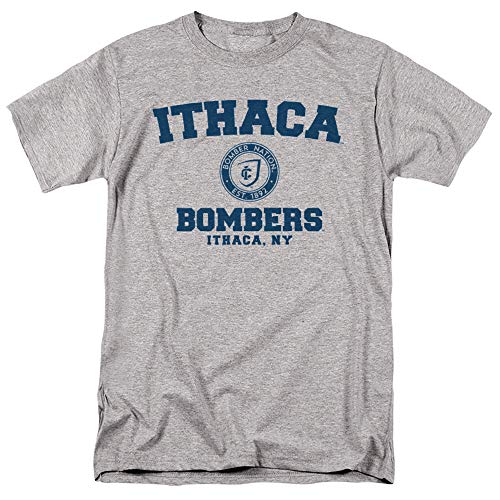 Ithaca College Official Circle Logo Unisex Adult T-Shirt, Circle Logo, Medium