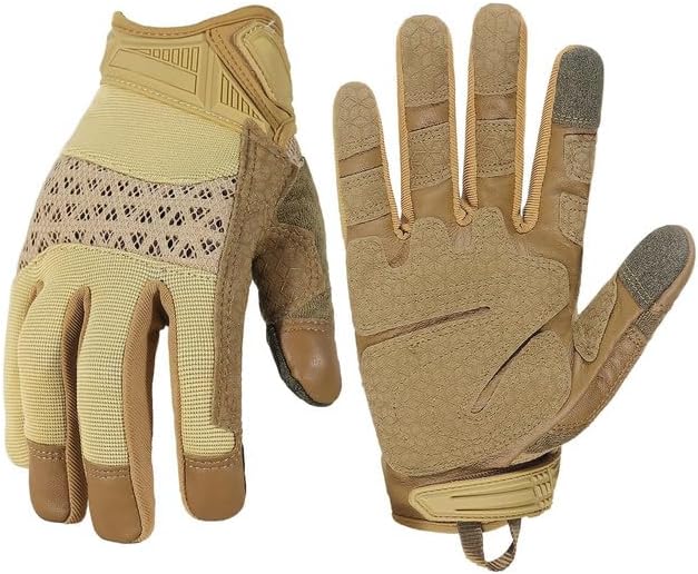 Grip Work Gloves for Women Men, Safety Utility Yard Working Gloves, Flexible Touch Screen Mechanics Gloves