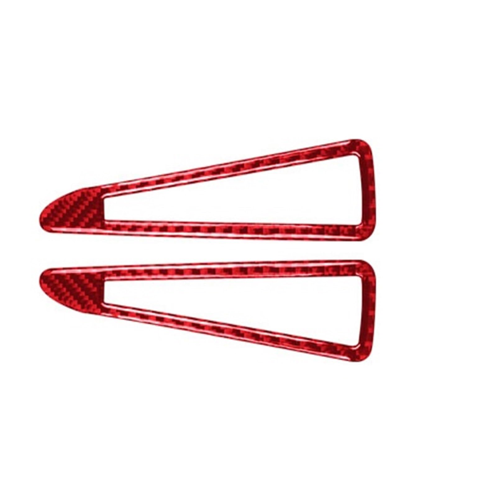 Car Trim Interior for A3 S3 8Y 2021-2024 RHD LHD Car Door Outlet Frame Accessories Interior Trim Soft Carbon Fiber Sticker Interior Mouldings(Red Carbon)
