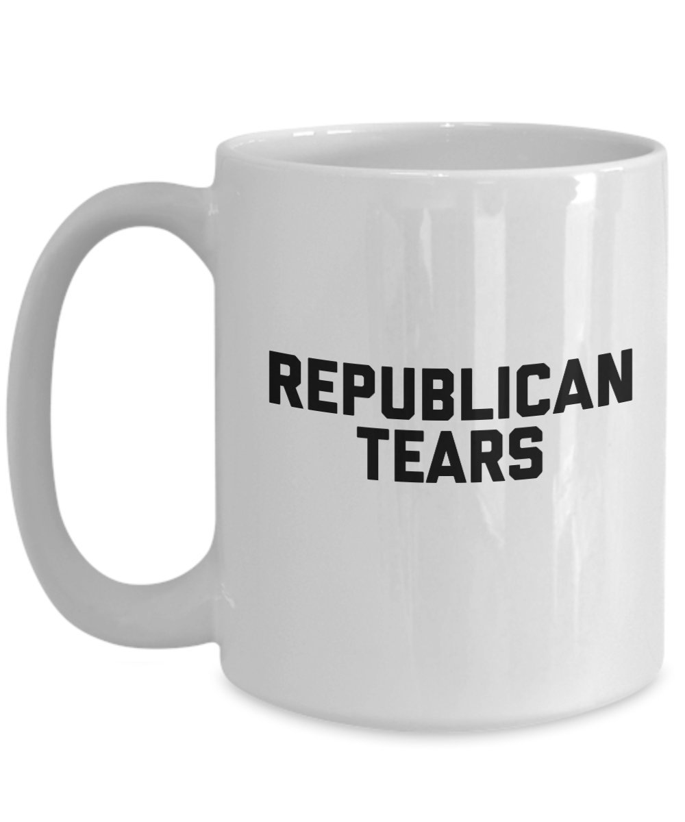 Republican Tears Mug - Funny Coffee Cup For Political Humor | Gift For Republican Supporters, Satirical Novelty Mug