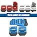 Prywog 3 PCS Car Foot Pedal Accelerated Brake Board, Manual Shield Pedal Set, Non-Slip Metal Striped Pedal Kit, Universal for Most Cars (Blue)
