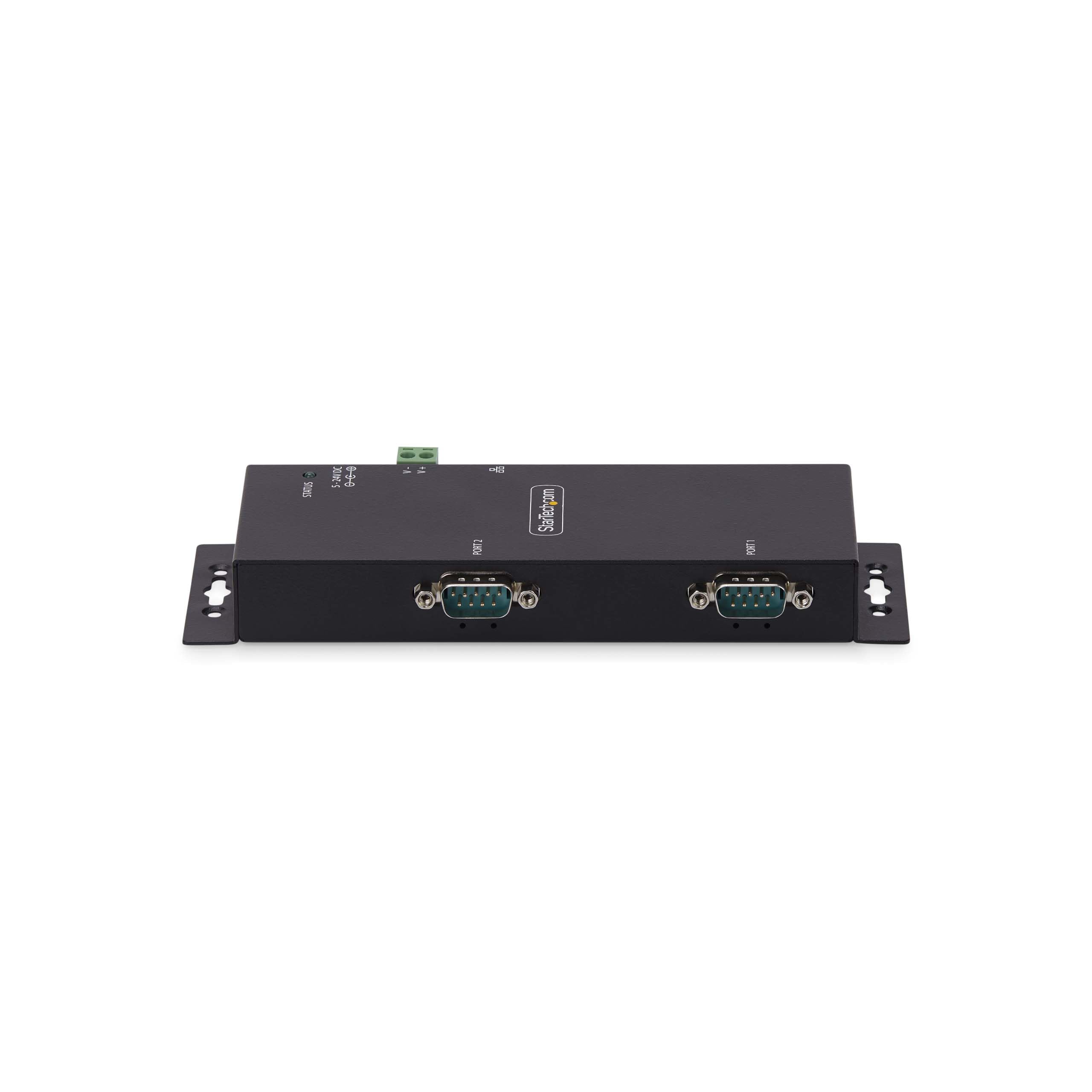 StarTech 2-Port Seriell auf Ethernet Adapter, RS232 (I23-SERIAL-ETHERNET) | Serial TCP IP Server, Konverter, Geräteserver, DB9, Wand DIN Montage