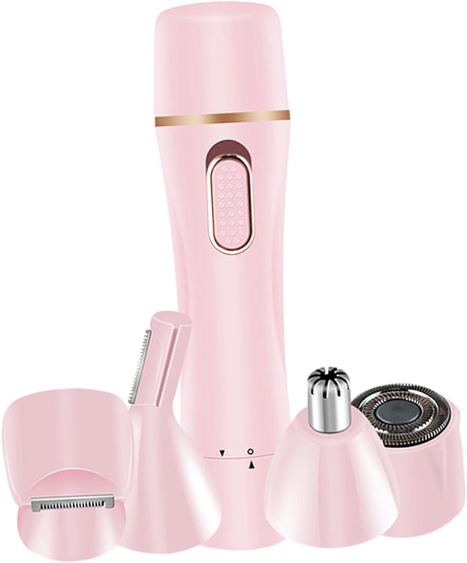 LIFKOME USB Rechargeable Electric Hair Remover for Women Multi-Function Hair Shaver with Nose Hair Trimmer and Eyebrow Cutter Portable Personal Grooming Device Fast and Precise Hair Removal