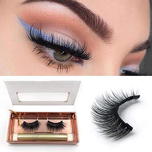 Preisvergleich Produktbild Magnetischer Eyeliner mit magnetischen Wimpern, lesgos 3D Waterproof Schweißfester magnetischer flüssiger Eyeliner zur Verwendung mit magnetischen falschen Wimpern