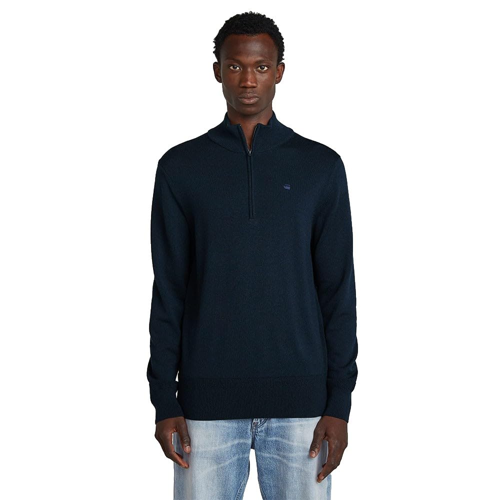 G-STAR 8719965012981 Premium Core Half Zip Knit, Blu (Salute D27710-b692-c742), XXL