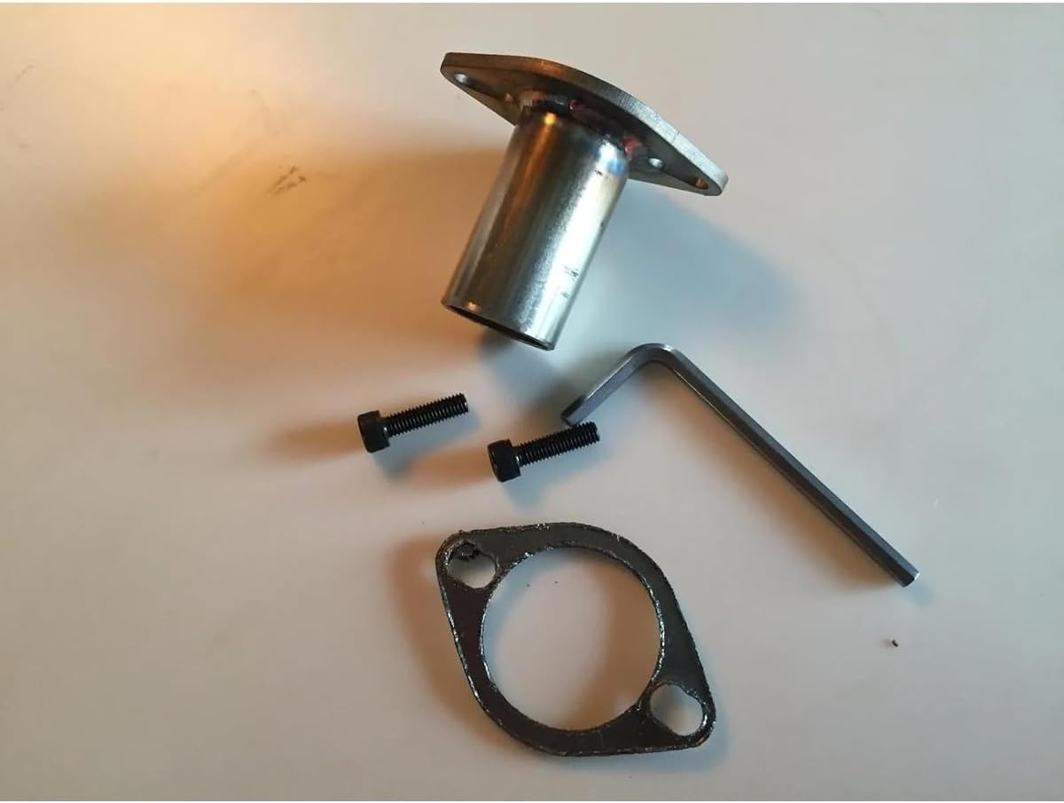 For EU6500is/EU7000is Inverter 1"" steel exhaust extension 5 ft, Replacement for Honda OEM, Black