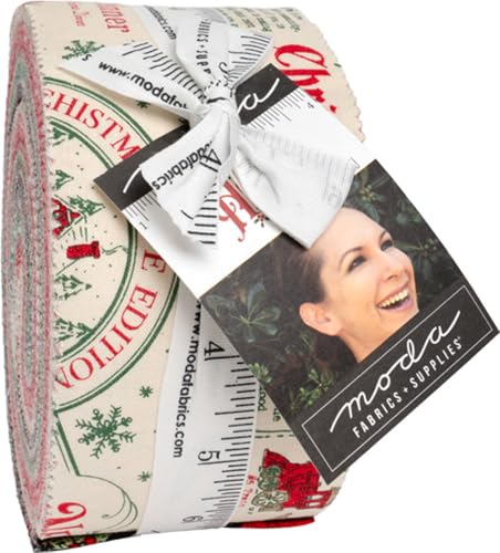 Stacy Iest HSU Holiday Cheer Jelly Roll 40 2.5-inch Strips Moda Fabrics 20970JR