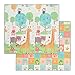 Relaxdays Tappeto per Bambini, Pieghevole e Lavabile, 195 x 175 cm, Atossico, Gommapiuma XPE, Motivo Animali, Colorato, Multicolore, 1 pz