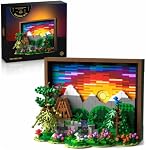 Givenni Ideas Sunset Wooden House Building Sets - 3D Puzzle Building Set for Adults, Ages 16+ - Beautifully Detailed Home Art Decor - Unique Gift Idea for Art Fans (1101PCS)
