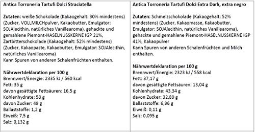 Schokoladen Trüffel - Antica Torroneria Tartufo. Trüffel dolce tartufi, Trüffel Pralines gemischt 20 Stück mind. 280 g