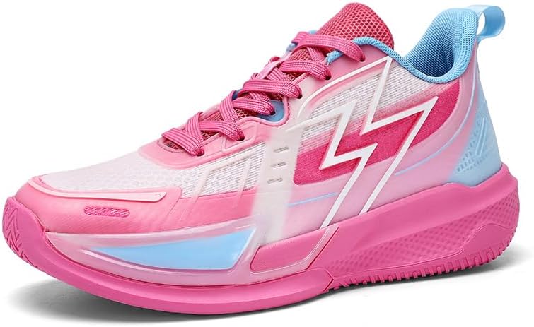 Girls Boys Basketball Shoes Youth Cushion Indoor Outdoor School Casual Comfortable Sport Non Slip Sneakers for Unisex-Child