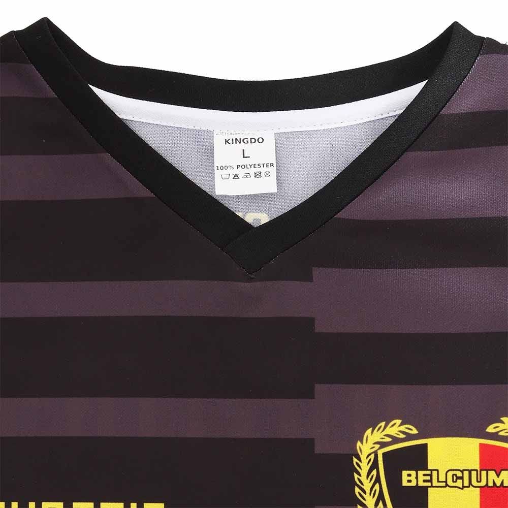 Kingdo Kit Portiere Belgio Courtois - Bambino e Adulto - Ragazzi - Uomini - Divisa da Calcio - Maglietta Sportiva - Abbigliamento Sportivo
