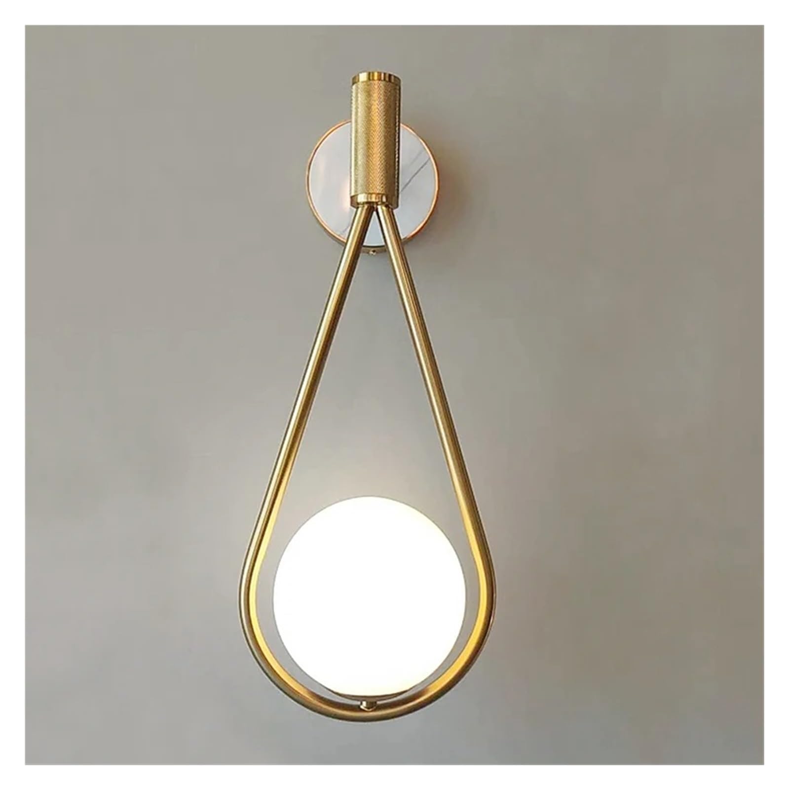 CWCQGH Wall Sconces, Living Room Background Wall lamp Modern Minimalist Bedroom Glass Wall Light