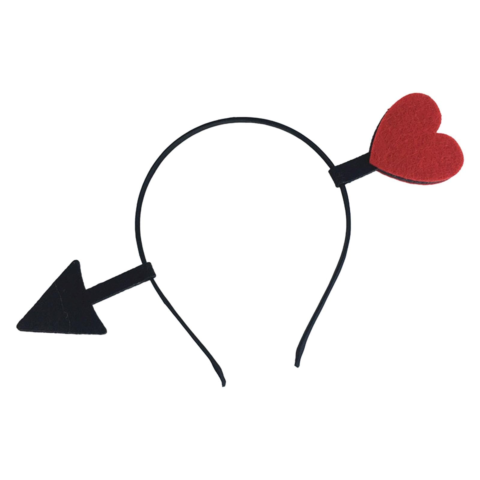 nivaa Heart Headband Valentines Day Decor for Stage Performance Dressing up Adults 1 Red Heart-picture-23