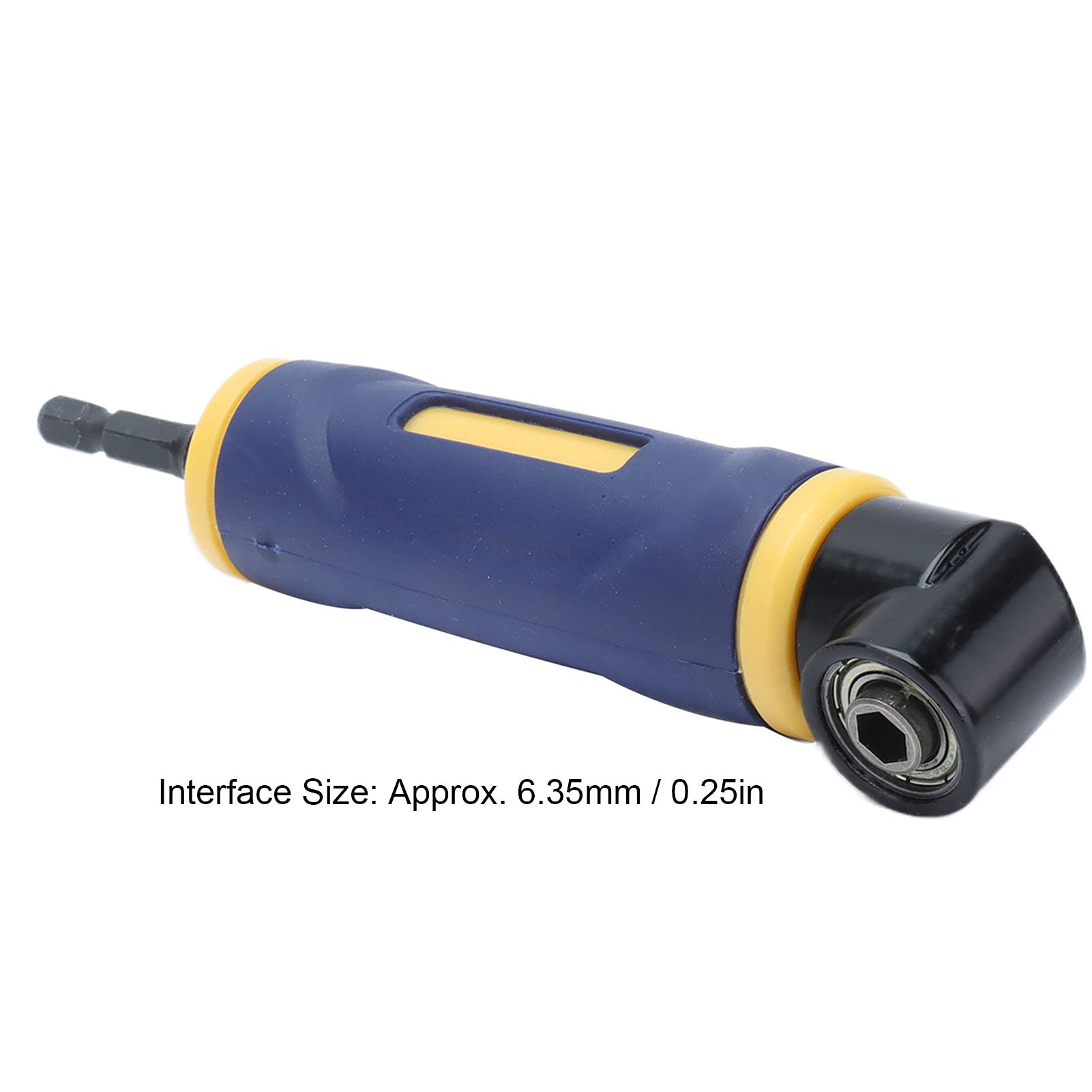 Right Angle Drill Adapter, Robust Plastic and Stainless Steel, Fast And Convenient, Provides Additional Length, Wide Range of Applications For Electric Drill, 0.25in