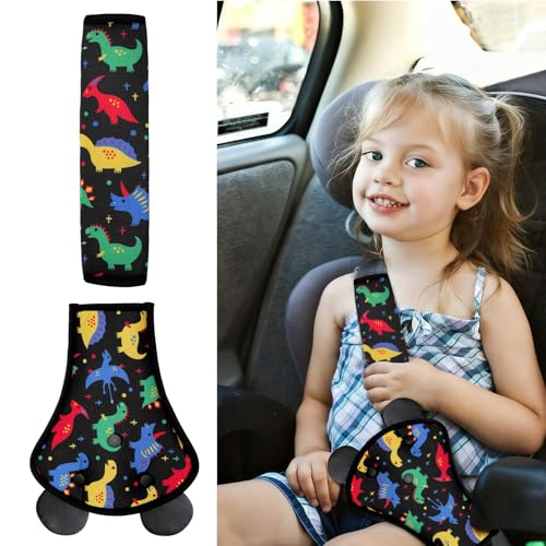 2 Pezzi Cuscino Cintura Sicurezza Bambini Accessori Guaine per Cintura Imbottiture per Cintura di Sicurezza per Auto, Rimovibili e di Alta Qualità per Ragazzi e Ragazze