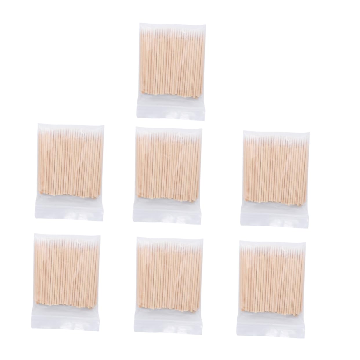 HAPINARY Cotton Swab Sticks 7 Pack Disposable Cleaning Rods Small Pointed Swabs for Makeup Shop Use