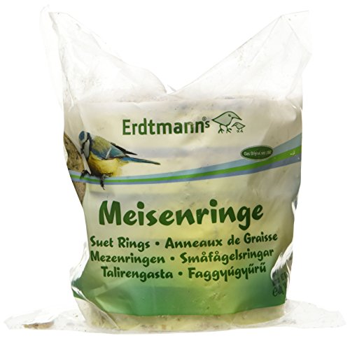 Erdtmanns Store Meisenringe für Gartenvögel 5 Stück mit 400 g