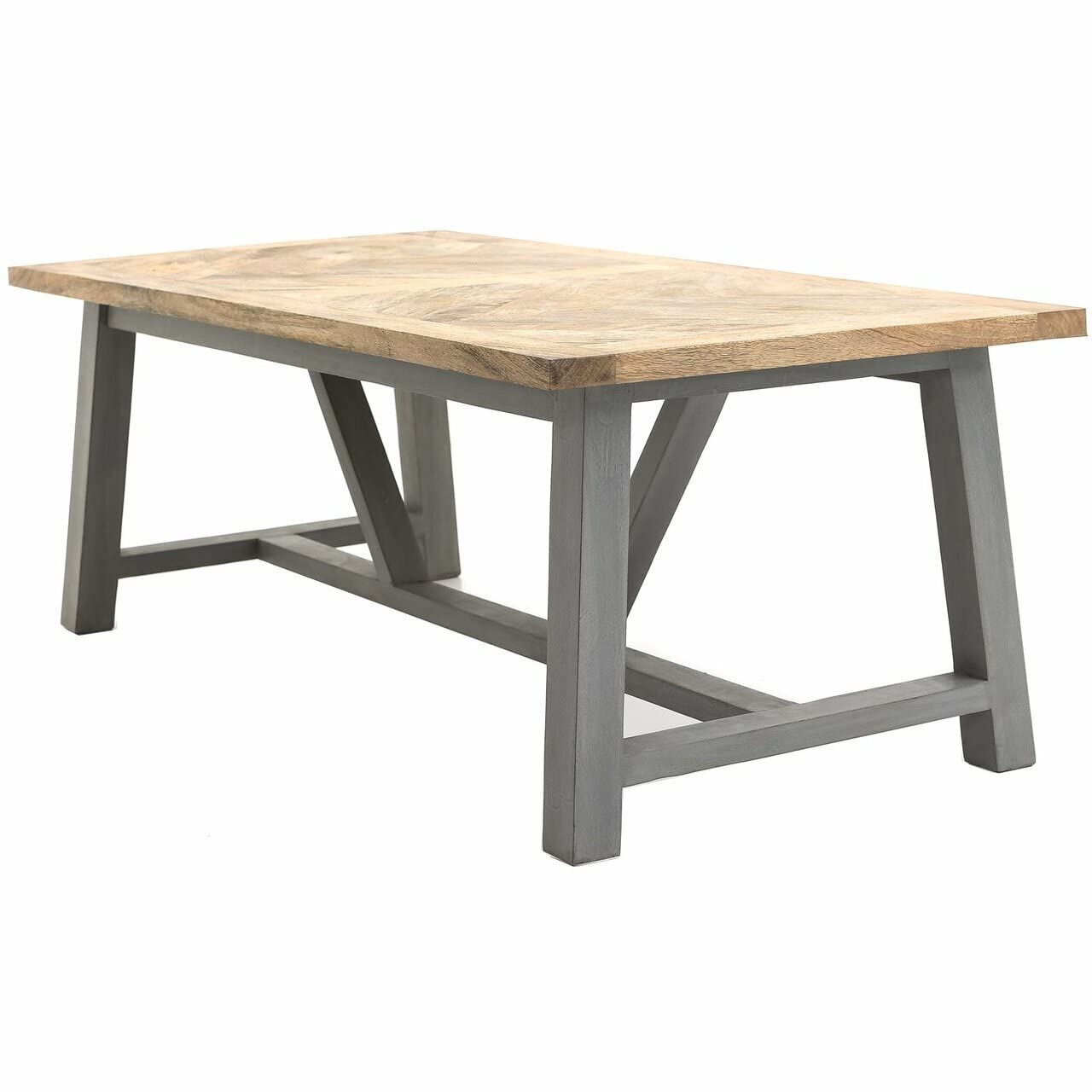 Hill 1975 Nordic Grey Collection Dining Table, Mixed, 76 x 100 x 38 cm