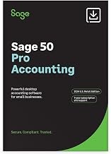 Sage 50 Pro Accounting 2024 U.S. 1-Year Subscription Small Business Accounting Software [PC Download]