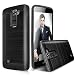 LG K10 Case, LG Premier LTE L62VL L61AL Case, Dual Layer Shockproof Tough Brushed Hybrid Armor Rubber TPU Drop Protection Case For LG K10/LG Premier LTE L62VL L61AL (2016) (Black)