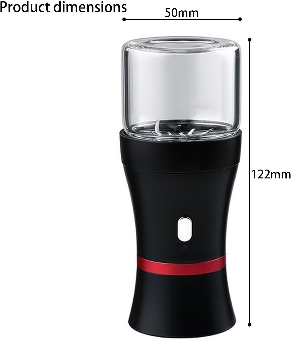 Automatic Seasoning Device with Glass Jar and USB Charging for Quick Even Processing Every Time Compact Plant Grinder