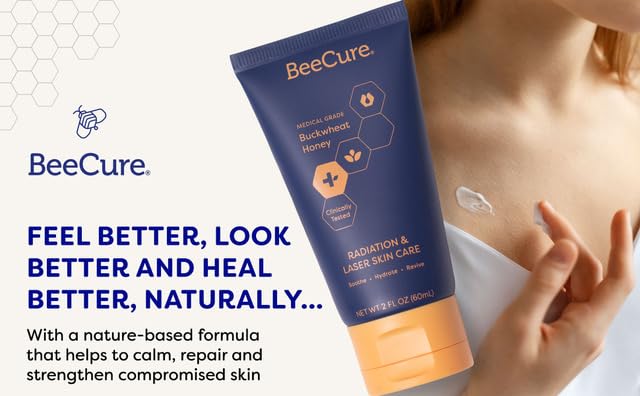 Radiation & Laser Skin Care Cream - Calendula Cream and Natural Buckwheat Honey Hydrating Skin Moisturizer to Soothe and Calm Skin After Sunburn or Redness for Sensitive Skin - 2 fl oz image 5