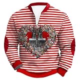 Generisch Sudadera divertida de Colonia para hombre, camiseta de manga larga, divertida camiseta de Carnaval de Colonia, disfraz de carnaval, suéter con suéter de 1/4 para hombre, blusa de colonia