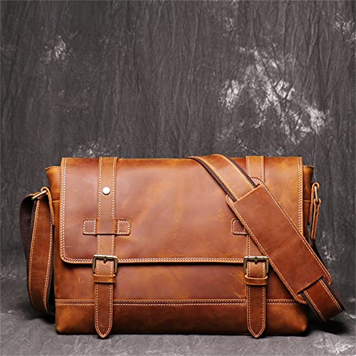 Casual Shoulder bag Men Vintage Men's Bag Leather Men's Messenger Bag Man Purse2