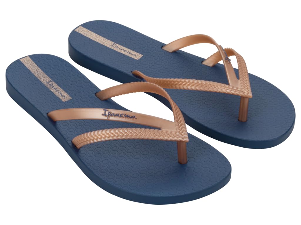 Ipanema Bossa Fem, Women's Flip Flops, Blue Metallic Pink, 2/3 UK