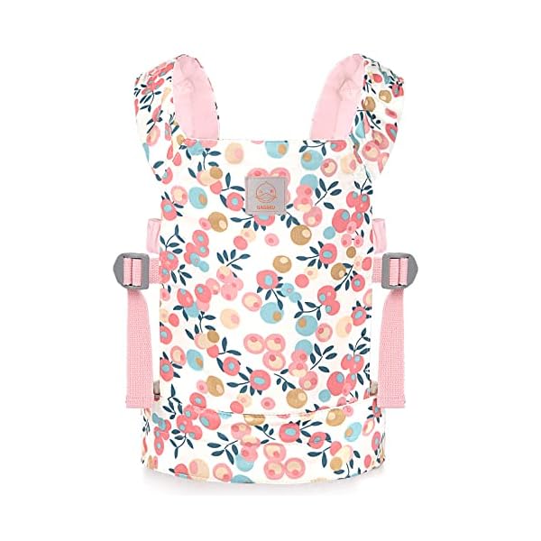 GAGAKU Puppentrage Puppen Bauchtrage Puppenzubehör Babytrage für Kinder Schultergurte Kreuzen Vorne und Hinten 100…