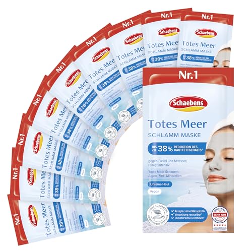 Schaebens Totes Meer Maske, 10 x 15 ml Reinigung