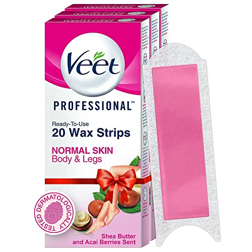 Veet Full Body Waxing Kit for Normal Skin - 20 Strips (Pack of 3)