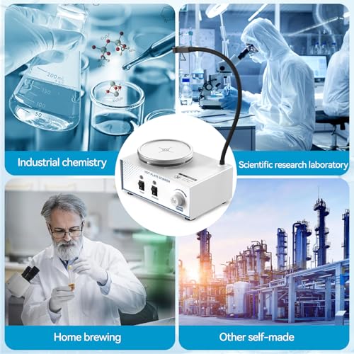 BAITUSS Magnetic Stirrer Hot Plate w/Stir Bar, Hot Plate Stirrer w/Universal Joint, Max 67⅔ fl.oz Magnetic Hotplate Stirrer,Max 2600RPM Hot Plate with Magnetic Stirrer