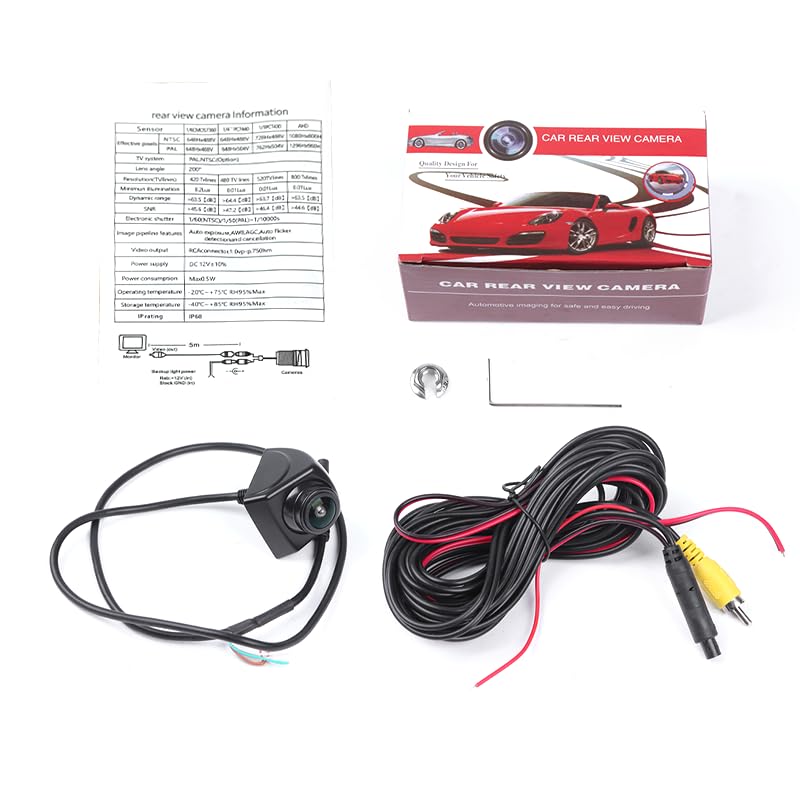 Image of Universal Reversing Camera 1080P Metal AHD, 170 Wide Angle Rearview | Universal 1080P AHD Backup Camera with Switchable Front View, 170 Wide Angle, Night Vision, IP69 Waterproof