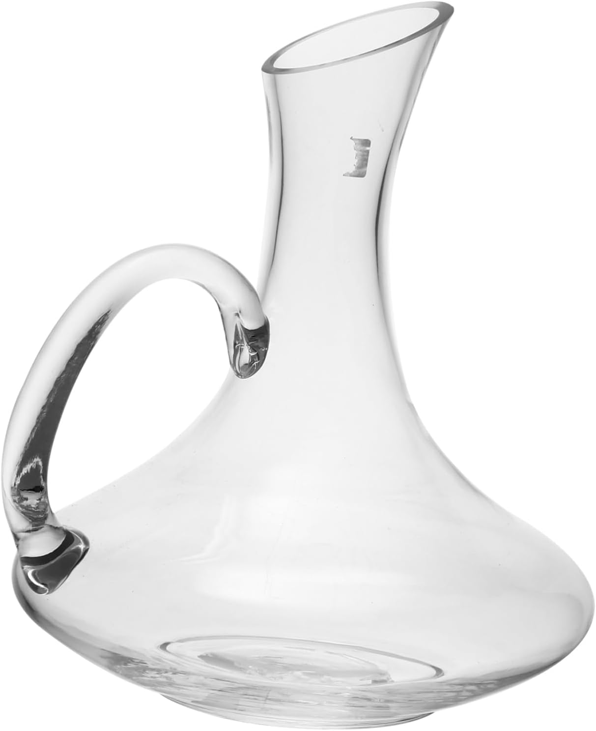 Cabilock Transparent Glass Wine Decanter with Handle Crack Resistant Red and Wine Aerator Carafe Multipurpose Sturdy Pourer Bottle for Home Bar Restaurant Hotel Use