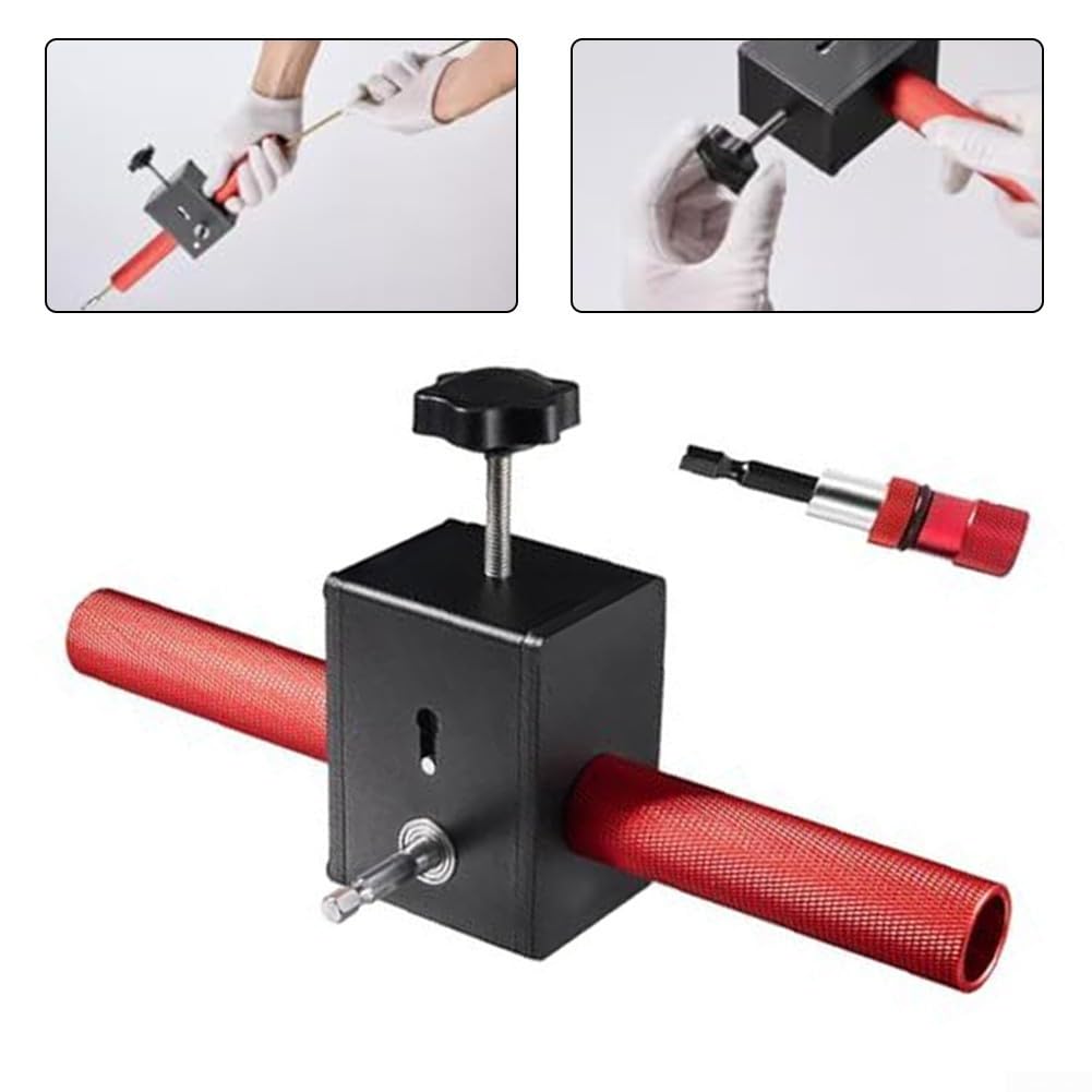 Elektriker Einziehhilfe für Bohrmaschinen Automatisches Wandverkabelungsgerät mit Hohlstahlrohr und Lager Robuste Kabelführung 3-6mm Kabel Montage Bauwesen Renovierung